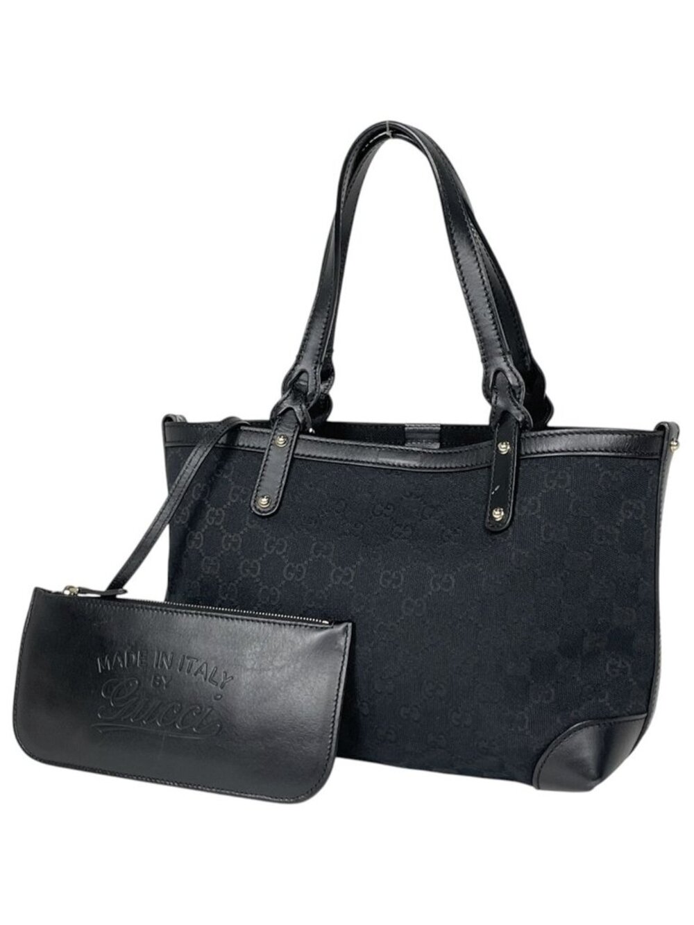 Gucci Handbag GG Pattern Canvas Black